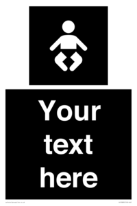 Custom information: black panel baby change